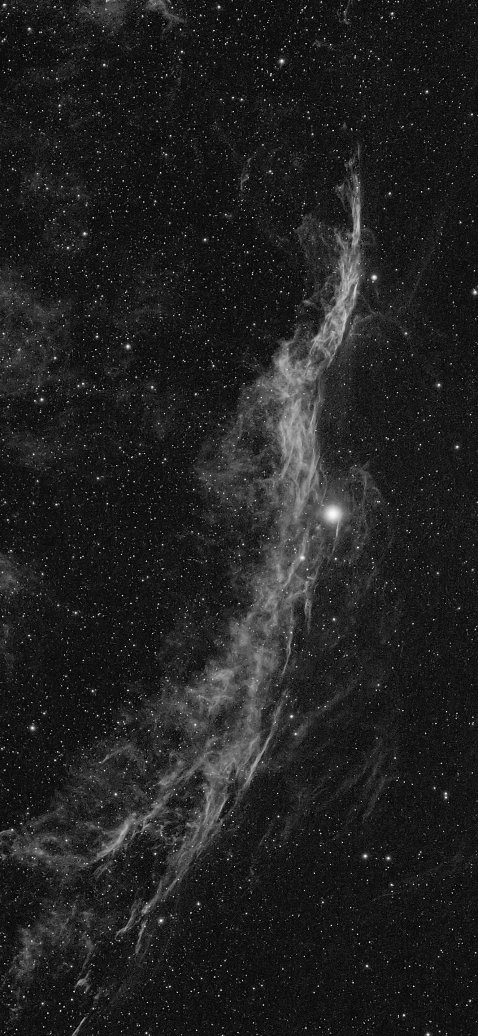 Veil Nebula B W Iphone X