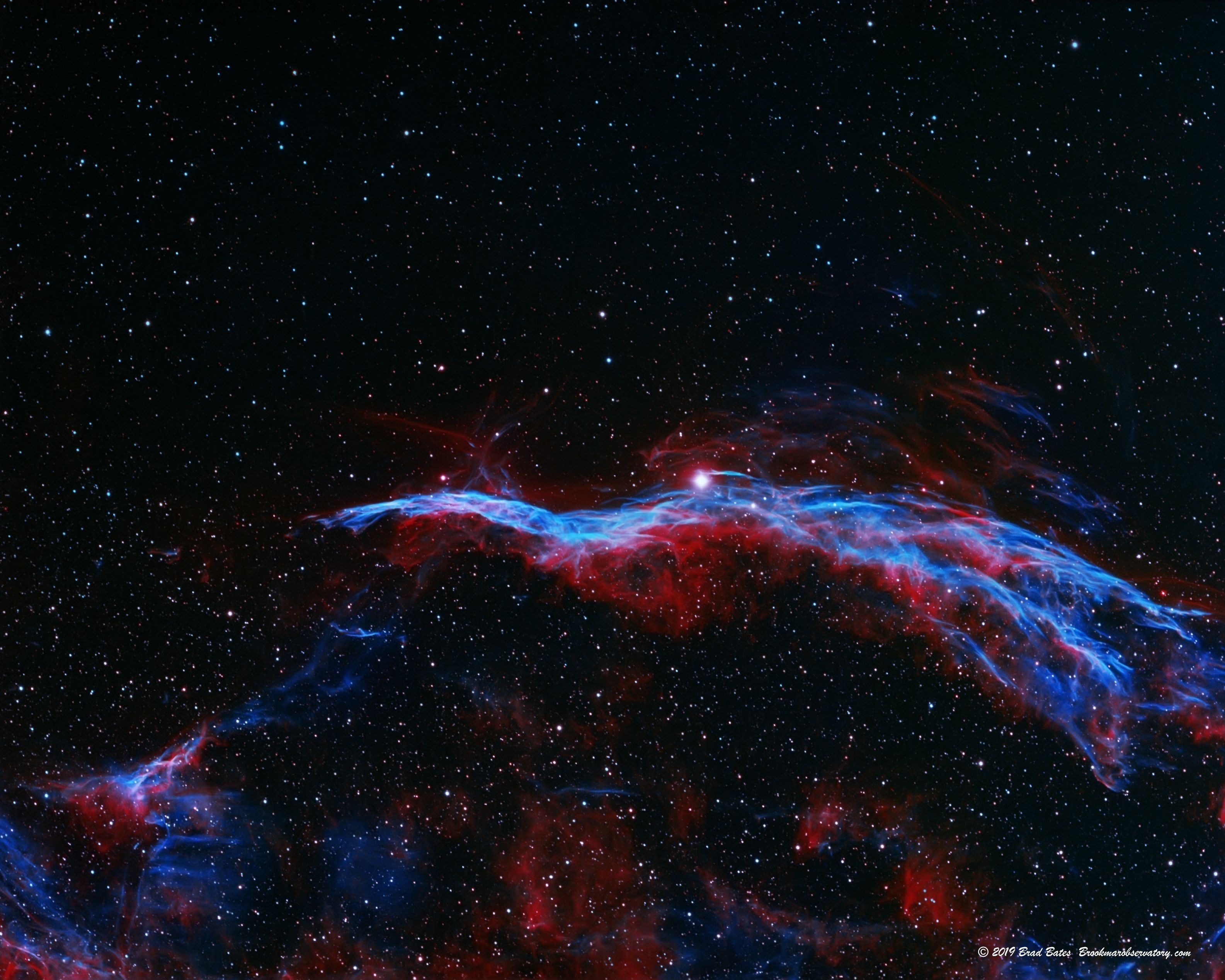 NGC 6960 Veil Nebula in Narrowband