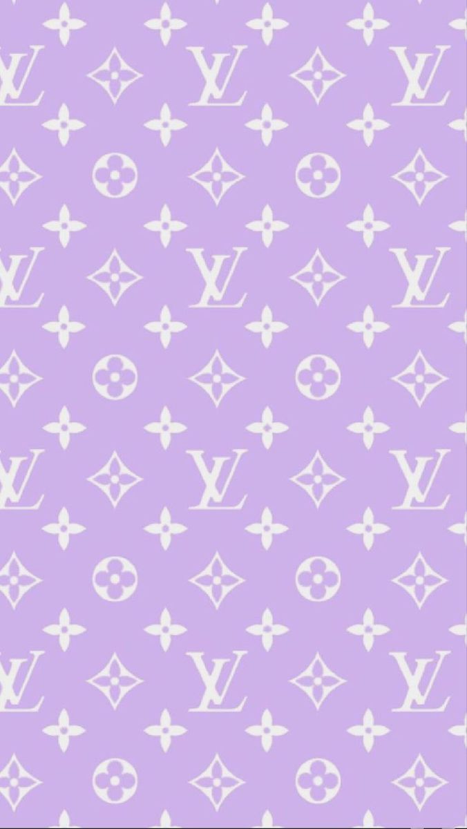 Download Louis Vuitton Girly Logo Purple Baddie Wallpaper