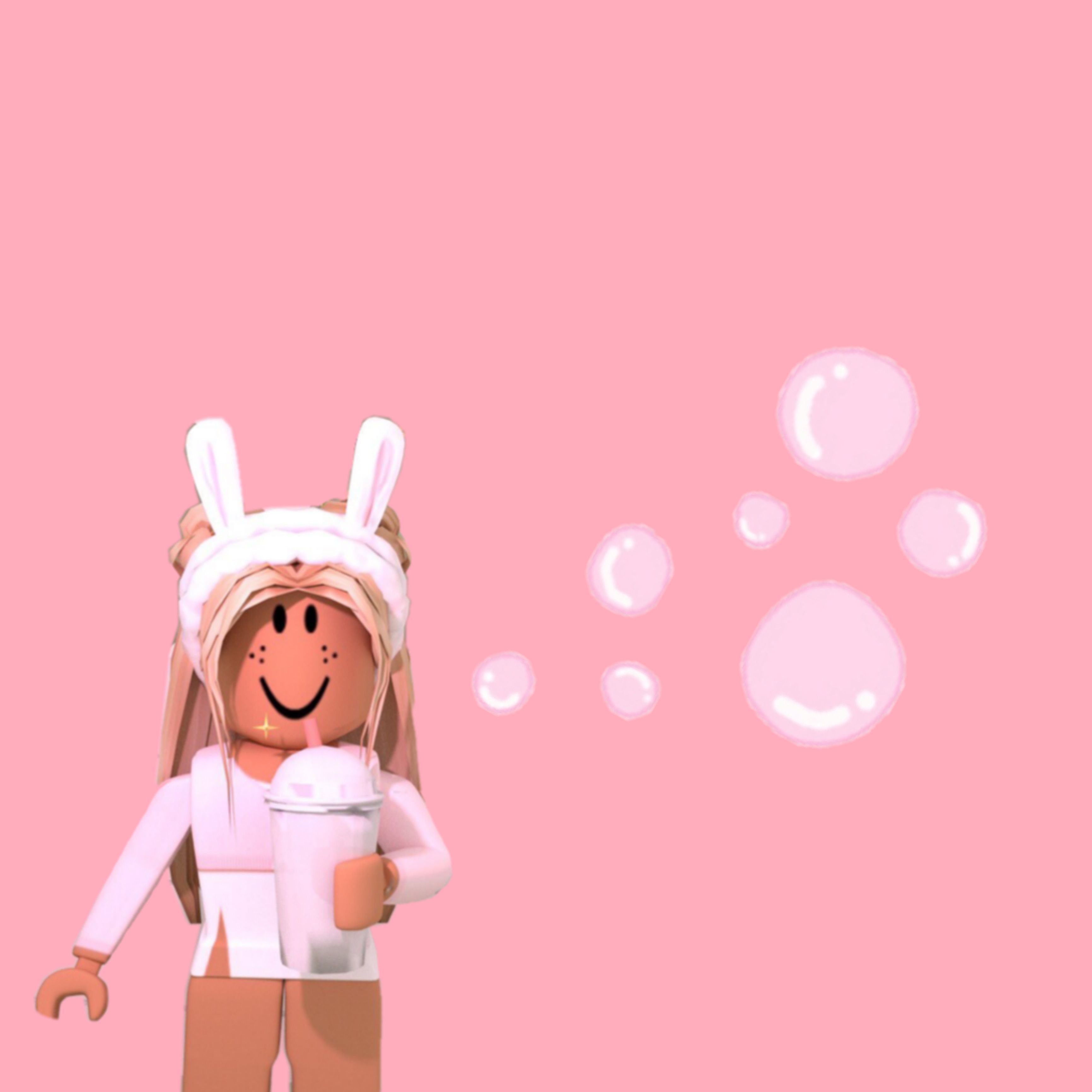 Cafe girl-pink  Cute tumblr wallpaper, Roblox animation, Roblox pictures