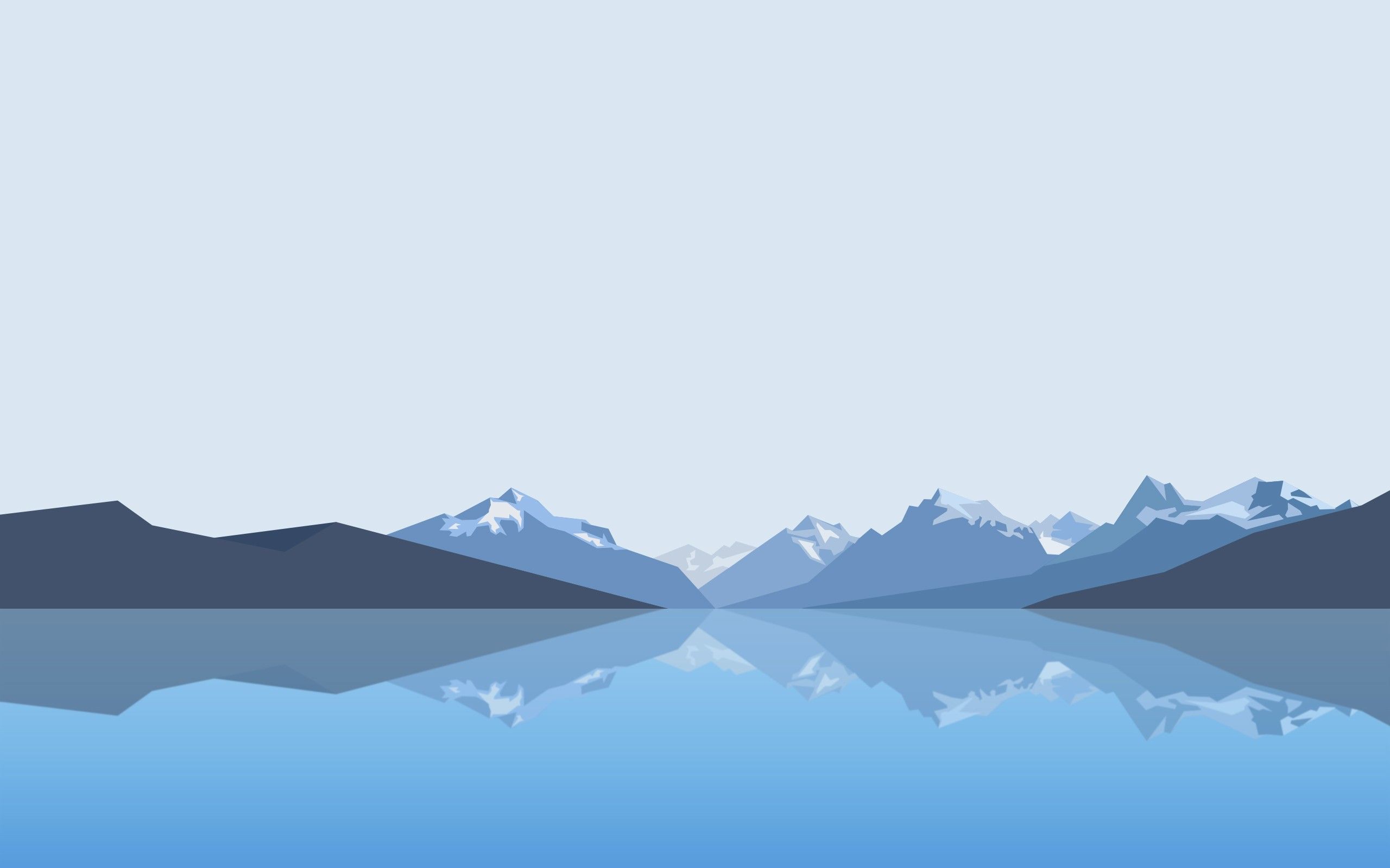 #clear sky, #low poly, #landscape, #mountains, #lake, #reflection, #minimalism, wallpaper. Mocah.org HD Desktop Wallpaper