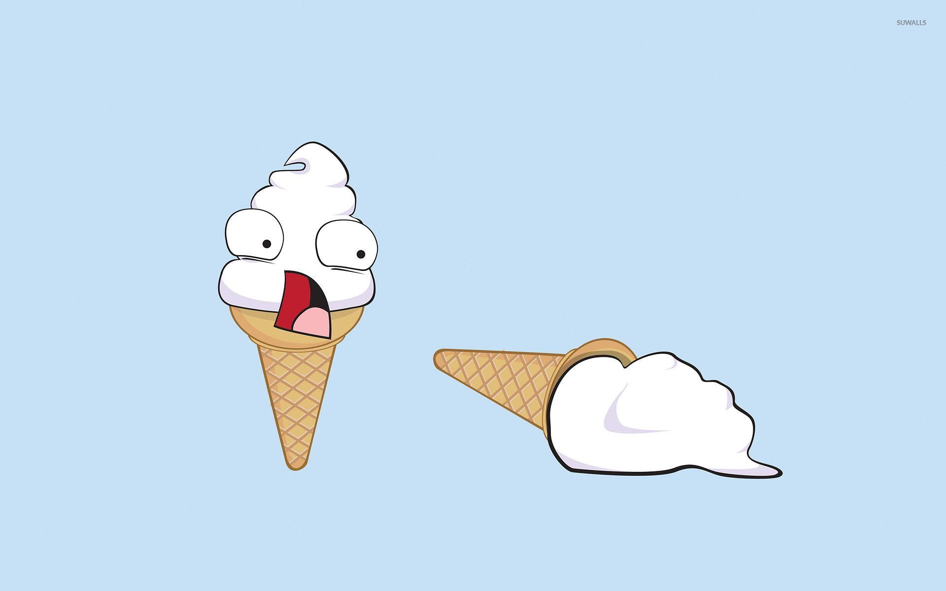 Funny Ice Cream Wallpaper