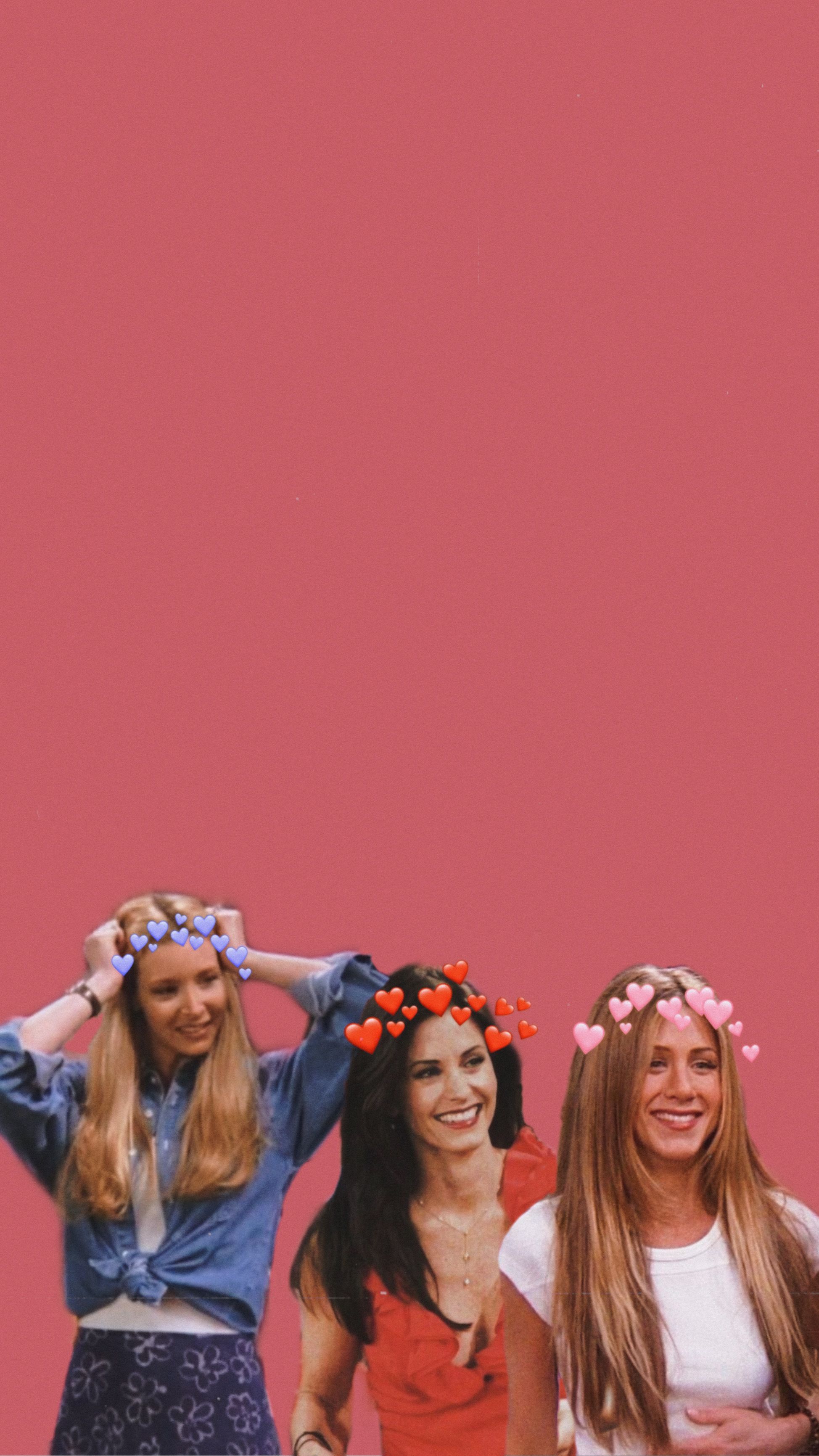 Friends girls wallpaper Rachel and Mônica. Friends poster, Friends wallpaper, Aesthetic movies