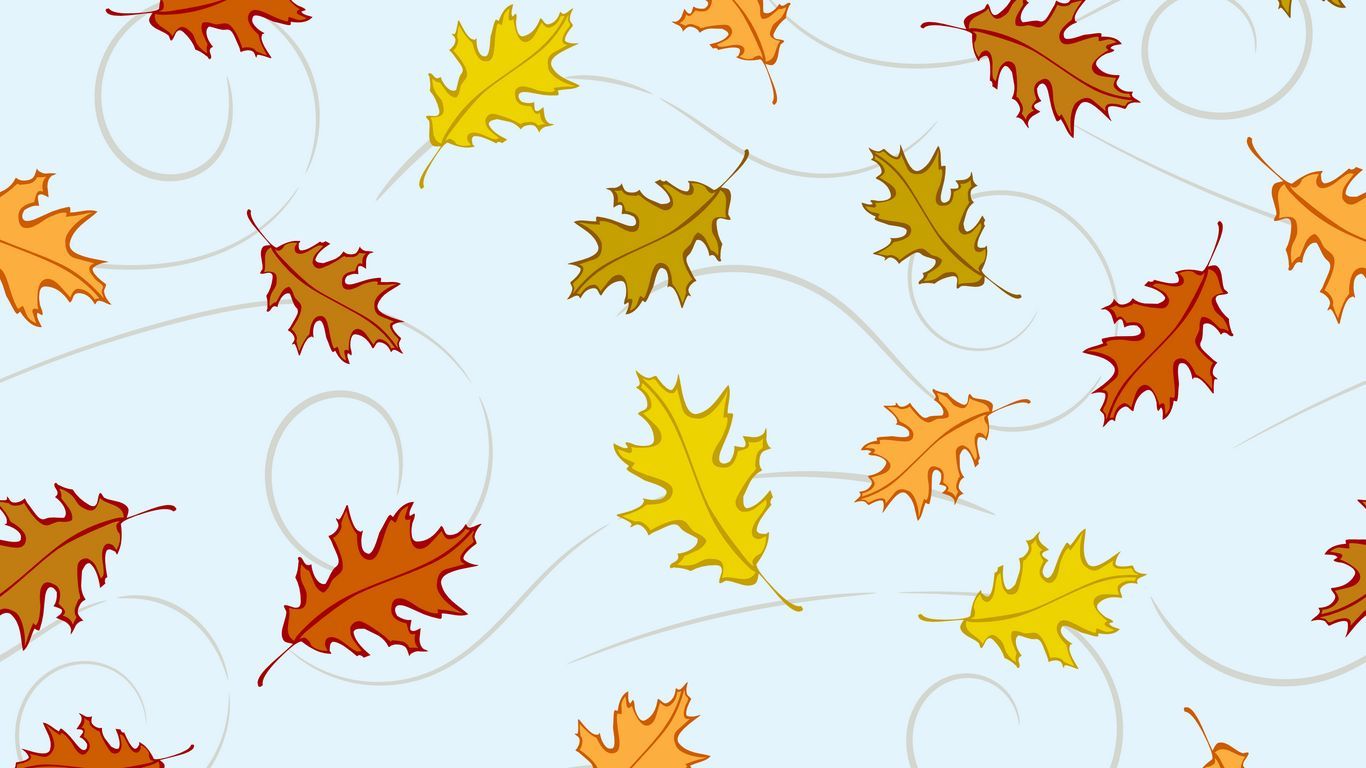 Download wallpaper 1366x768 leaves, autumn, patterns, texture, fallen tablet, laptop HD background