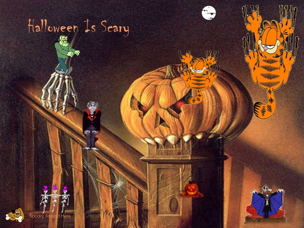 Garfield Halloween Wallpaper Free Garfield Halloween Background