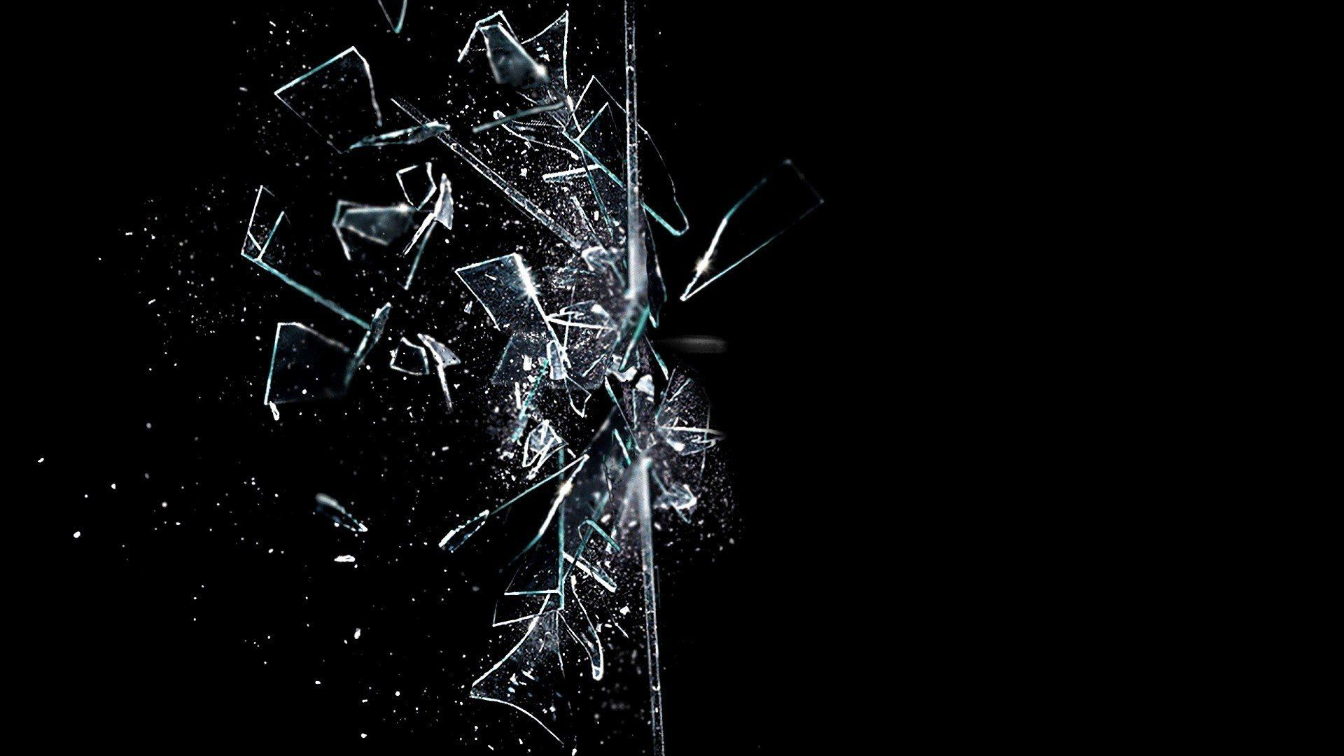 Broken glass shattered crack abstract window bokeh pattern psychedelic wallpaperx1080