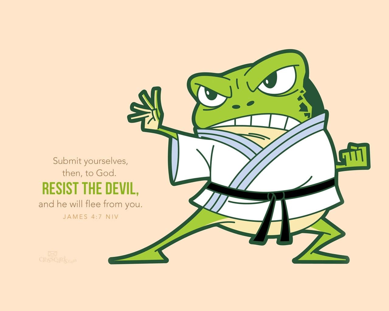 Resist the Devil Desktop Wallpaper Animals Background