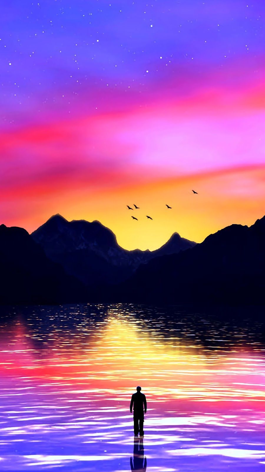 Before the colorful sky. Beautiful wallpaper, Sunset wallpaper, Nature wallpaper
