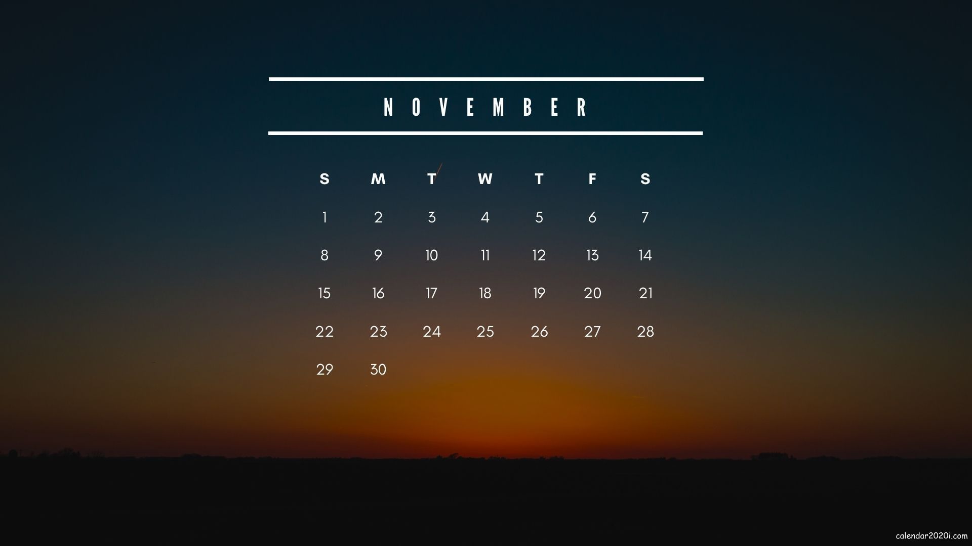 November 2020 Calendar Wallpaper for desktop background screen. Calendar wallpaper, Desktop calendar, Calendar