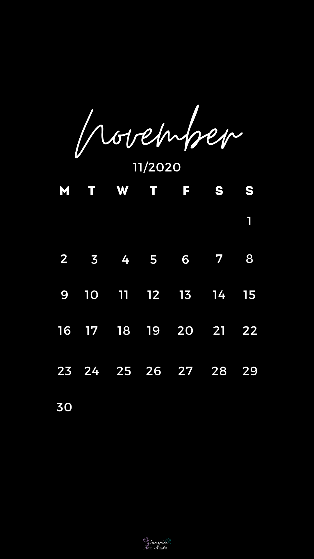 November 2020 wallpaper. Calendar wallpaper, November wallpaper, Cute patterns wallpaper