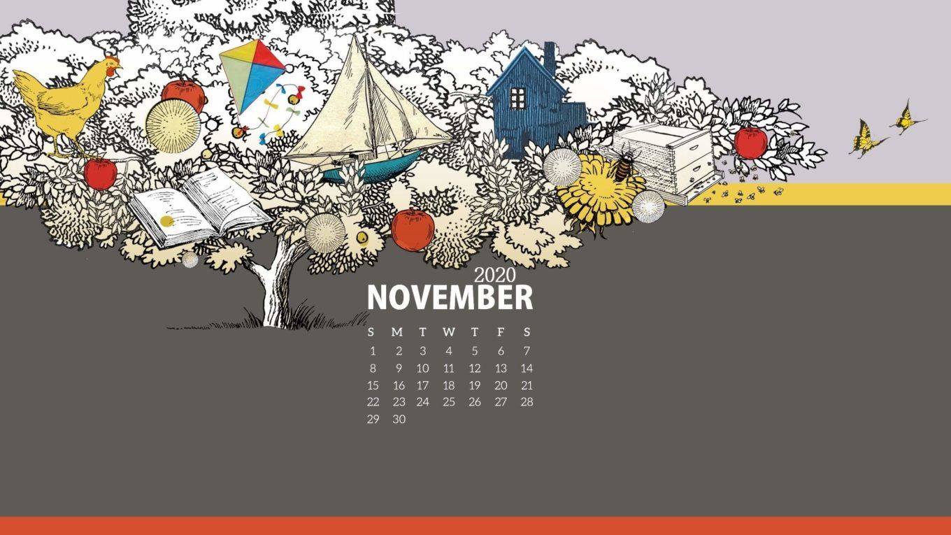 Free Download November 2020 Calendar Desktop Wallpaper