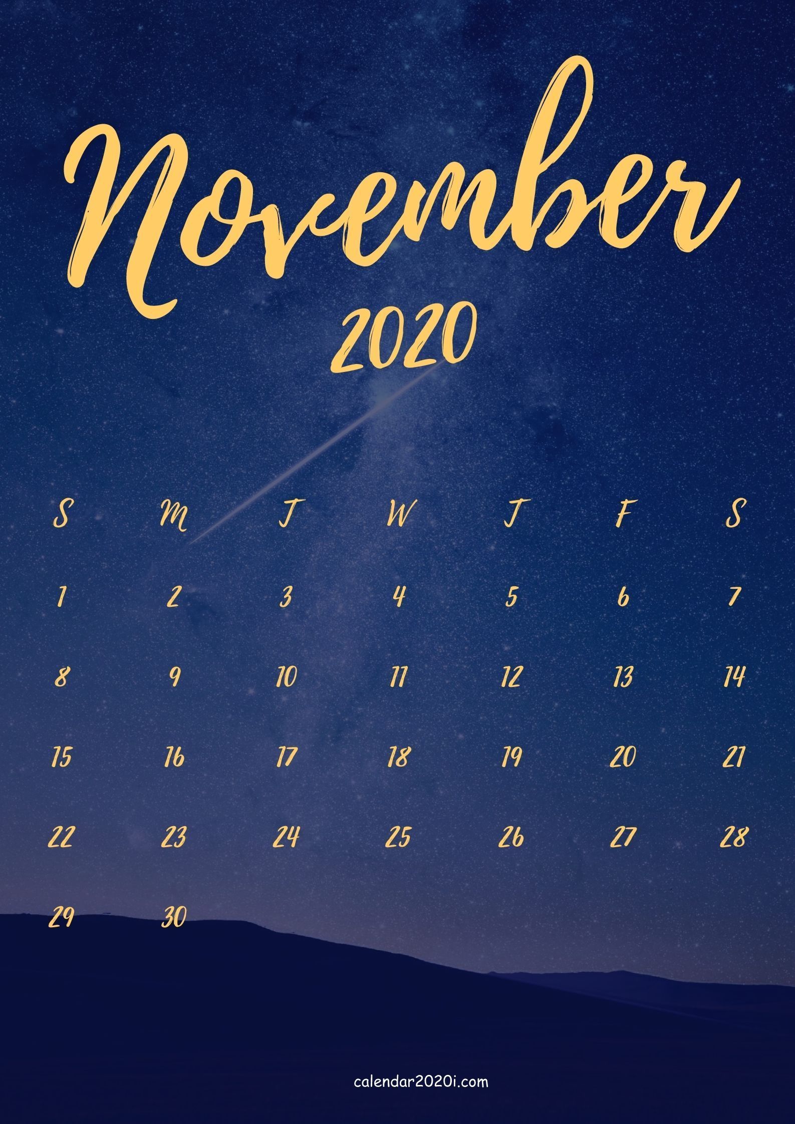 Free November 2020 iPhone calendar wallpaper in HD for mobile screen background. Calendar wallpaper, Desktop calendar, Calendar