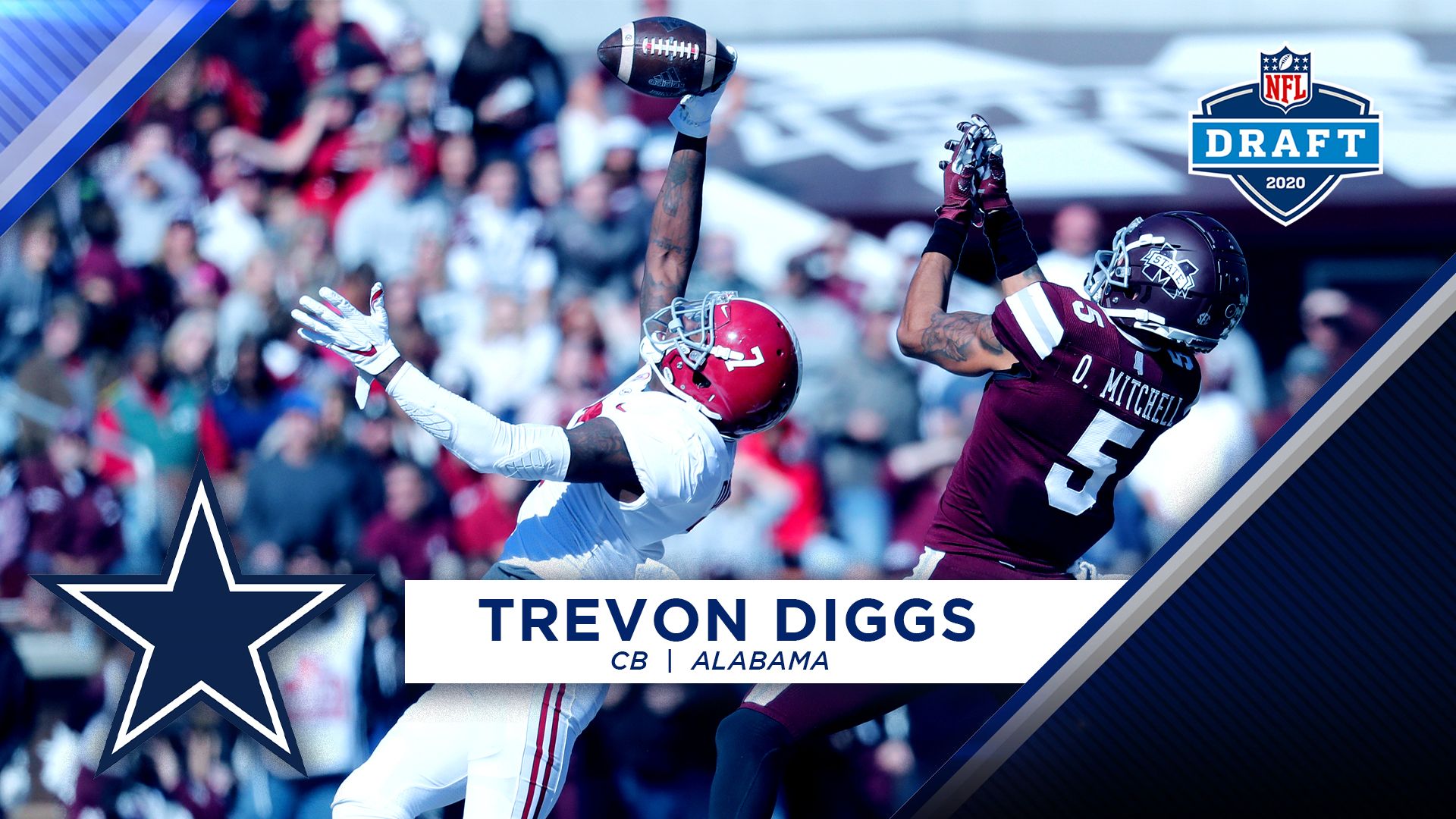 Cowboys select DB Trevon Diggs with pick 51
