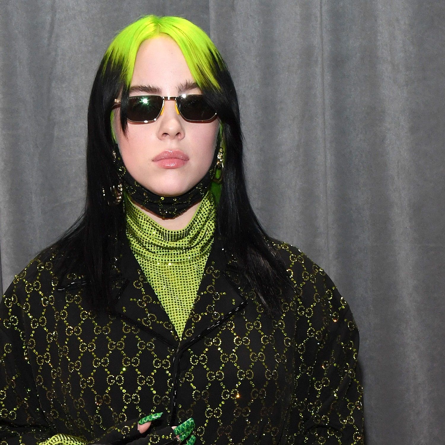 Billie Eilish Wears a Gucci Pillow Around Her Ankle