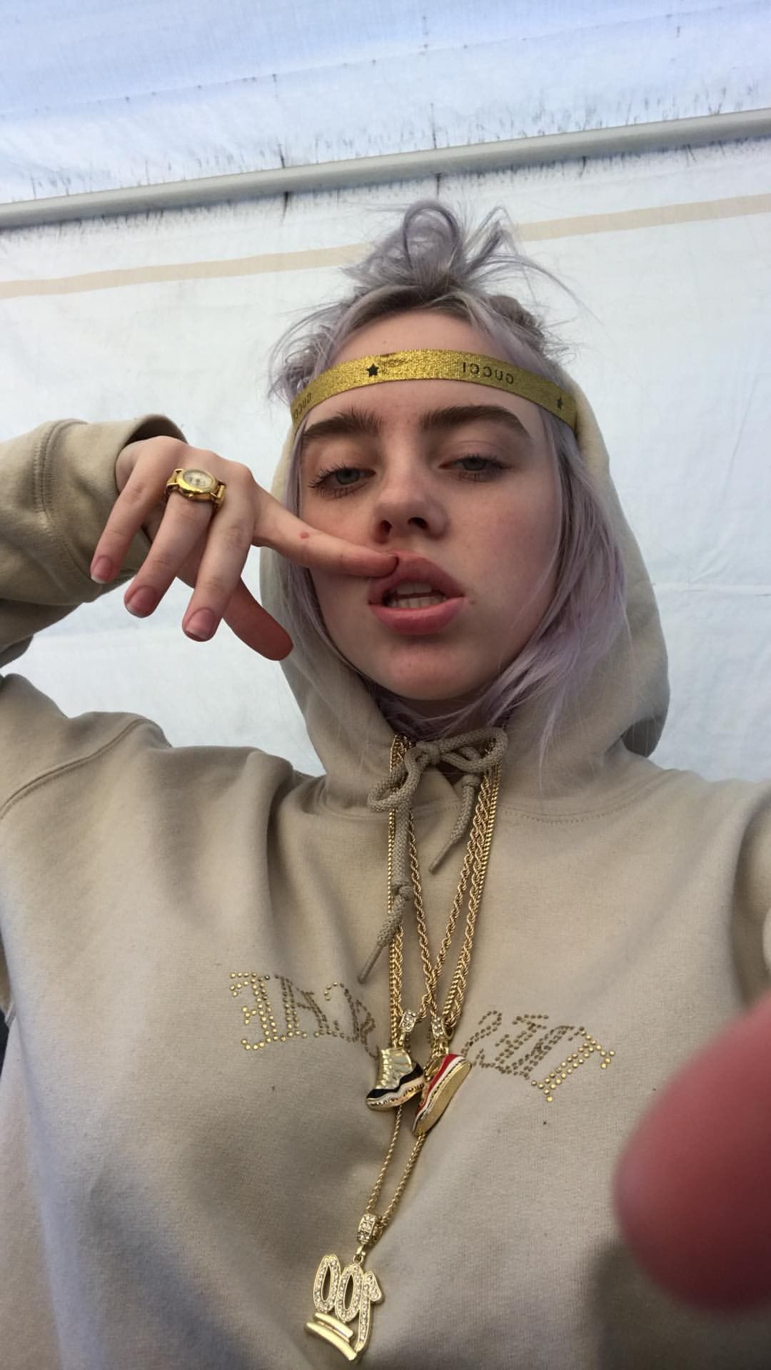 My bed is draped in Gucci linen. Billie eilish, Billie, Singer