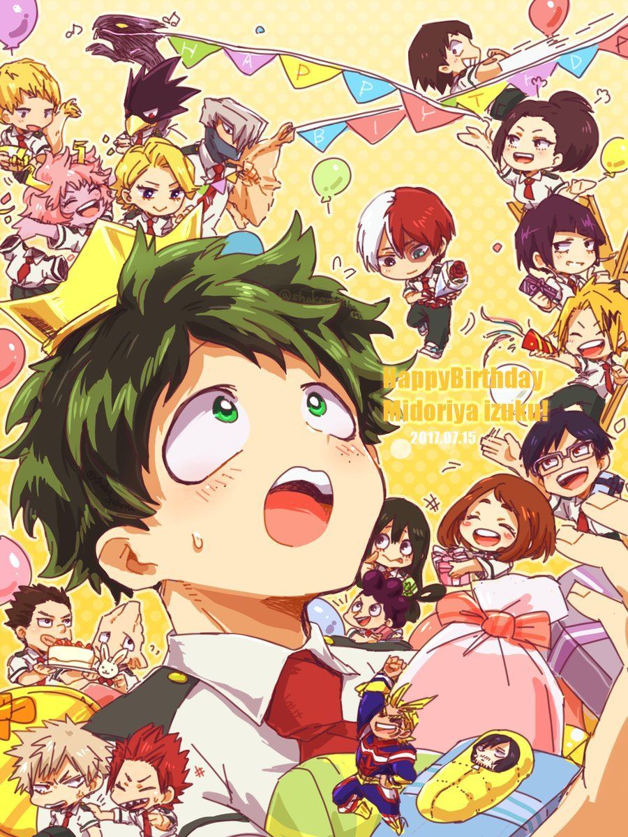 Boku no Hero Academia.. Midoriya Izuku (Happy Birthday). My hero, Anime happy birthday, Anime