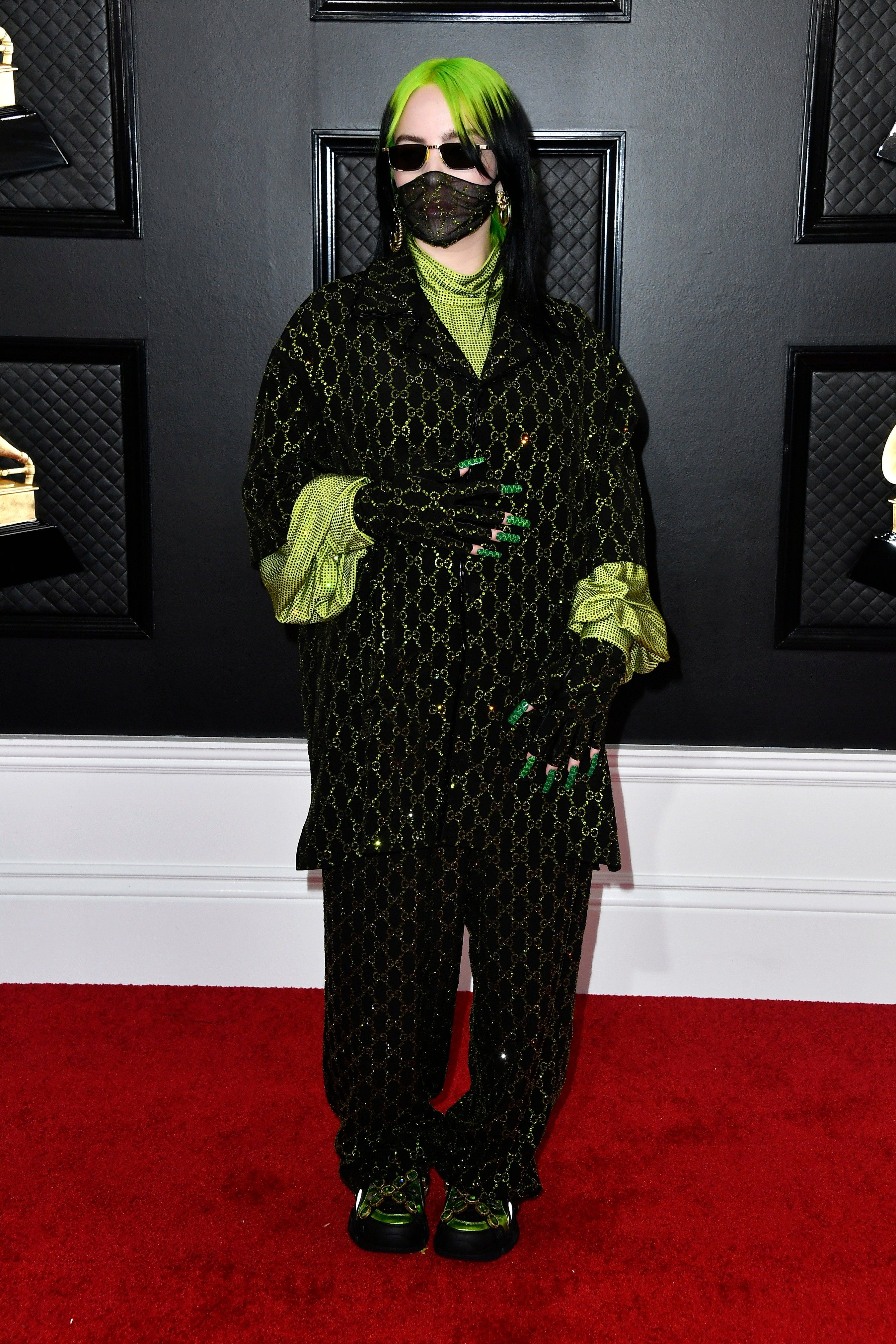 Billie Eilish Is Dripping In Head To Toe Gucci At The Grammys 2020