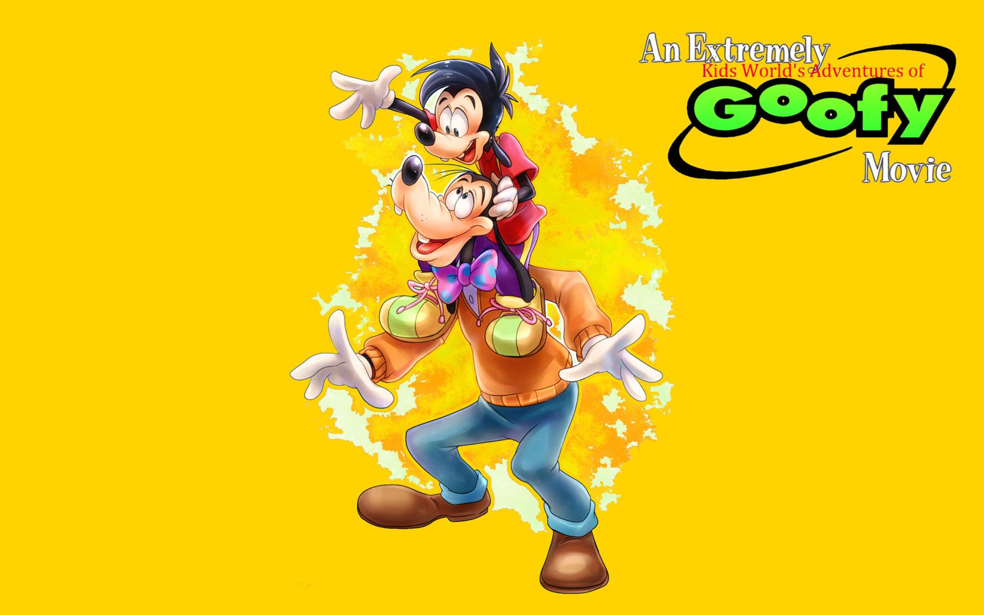 An Extremely Goofy Movie Goofy And Max Disney Cartoon Poster Wallpaper HD For Mobile Phones Tablet And Pc 2880x1620, Wallpaper13.com