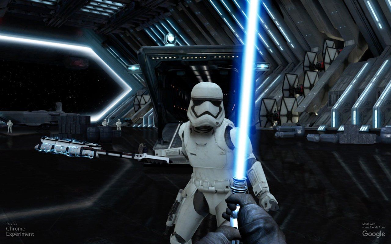Star Wars browser game has you deflecting blasters with lightsaber using your phone