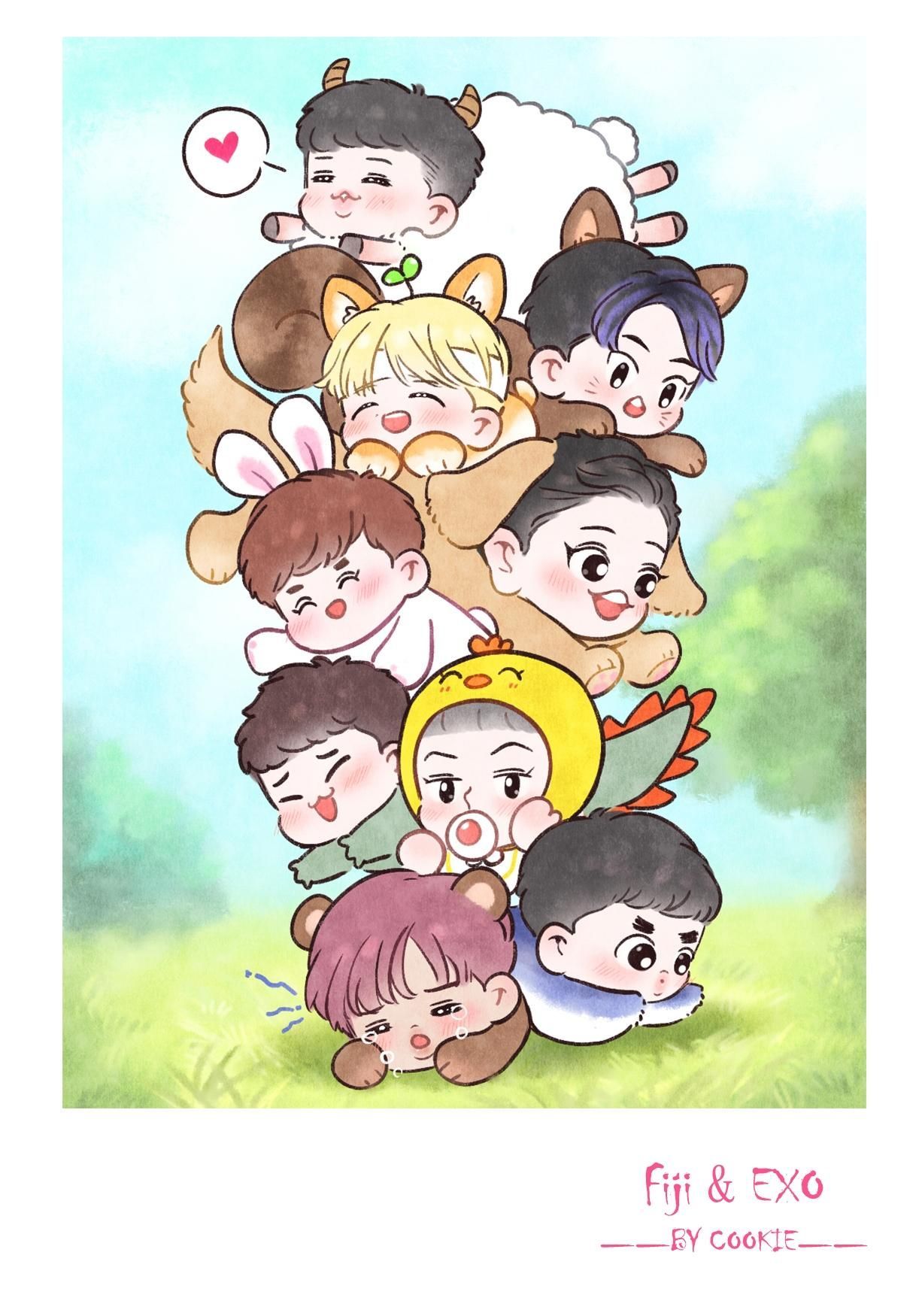 Exo Wallpaper Fanart Cute