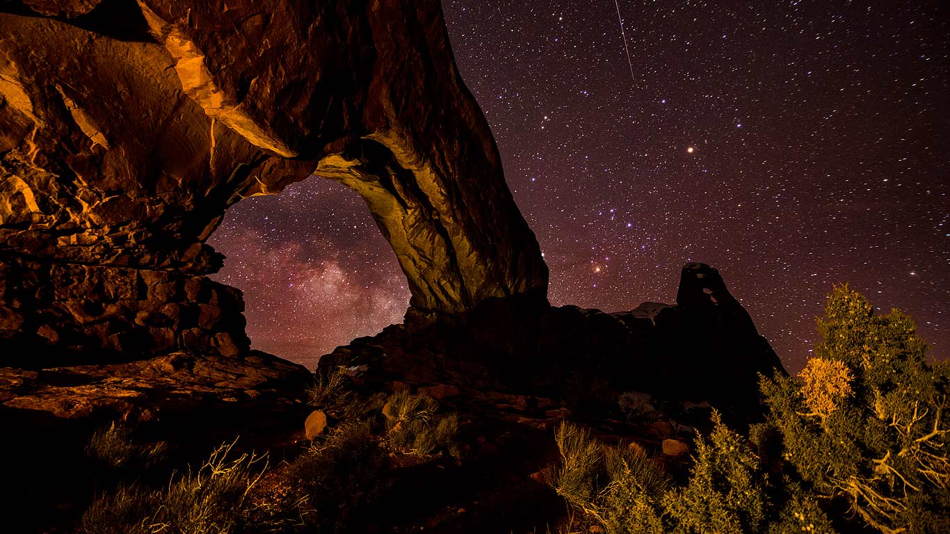 North Window Arch in Arches National Park, Utah