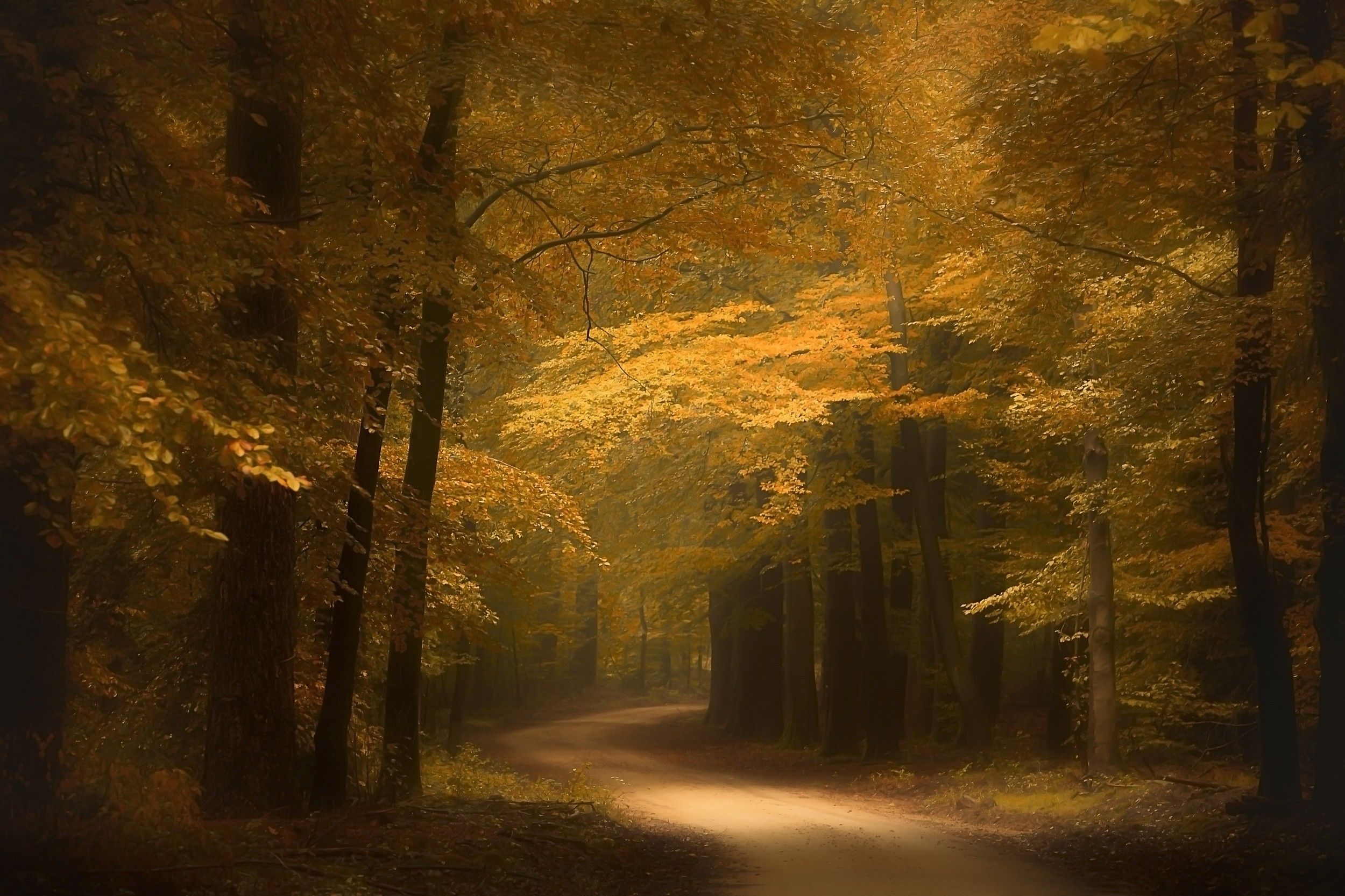 #road, #trees, #photography, #nature, #landscape, #forest, # Netherlands, #fall, #yellow, wallpaper. Mocah.org HD Desktop Wallpaper