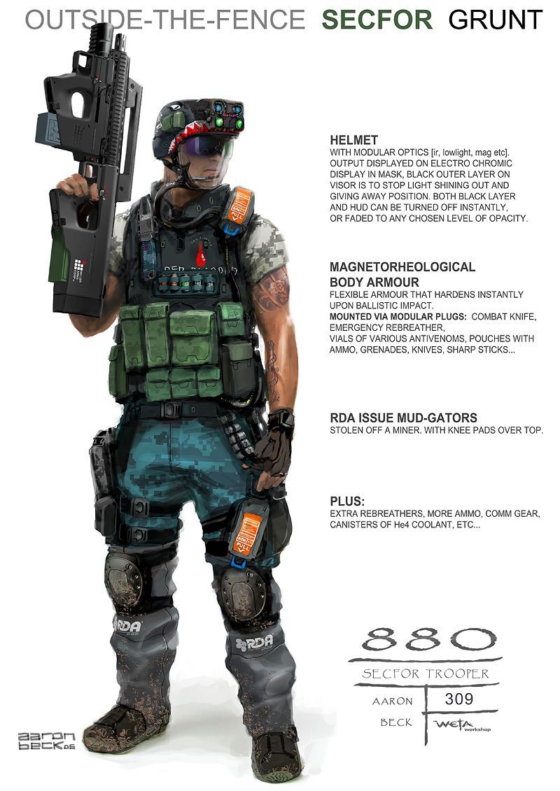 Aaron Beck: more Avatar stuff. Future soldier, Futuristic armour, Sci fi concept art