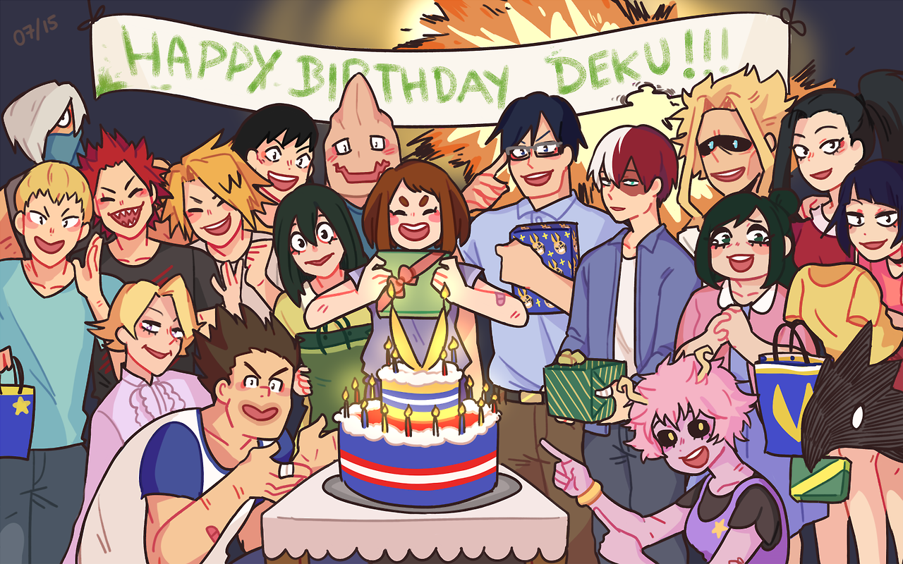 My Hero Academia Birthday Wallpapers Wallpaper Cave