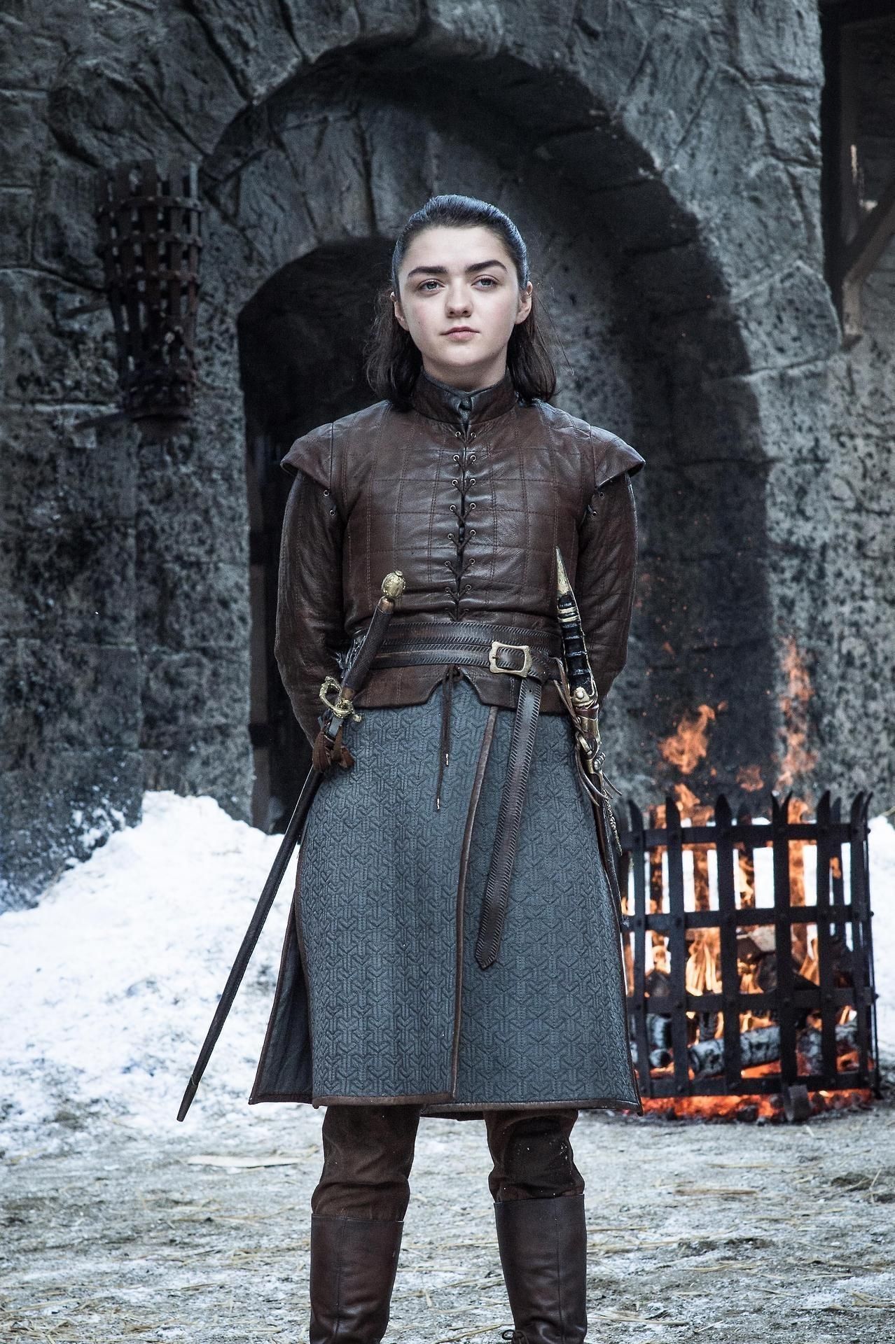 Arya Stark// game of thrones, season 7 episode 4. Wallpaper. Arya stark season 7, Arya stark costume, Game of thrones costumes