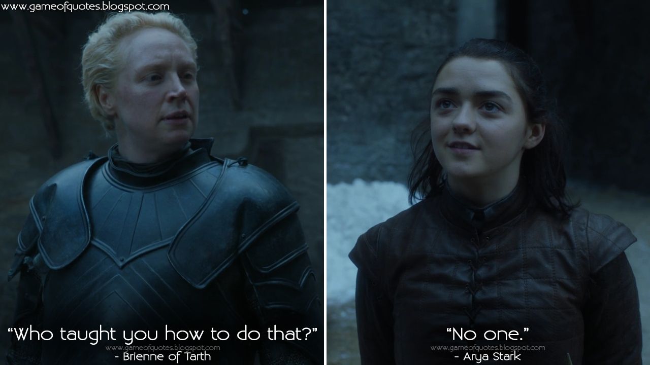 Arya Stark And Brienne Of Tarth S Glorious Lightsaber Battle
