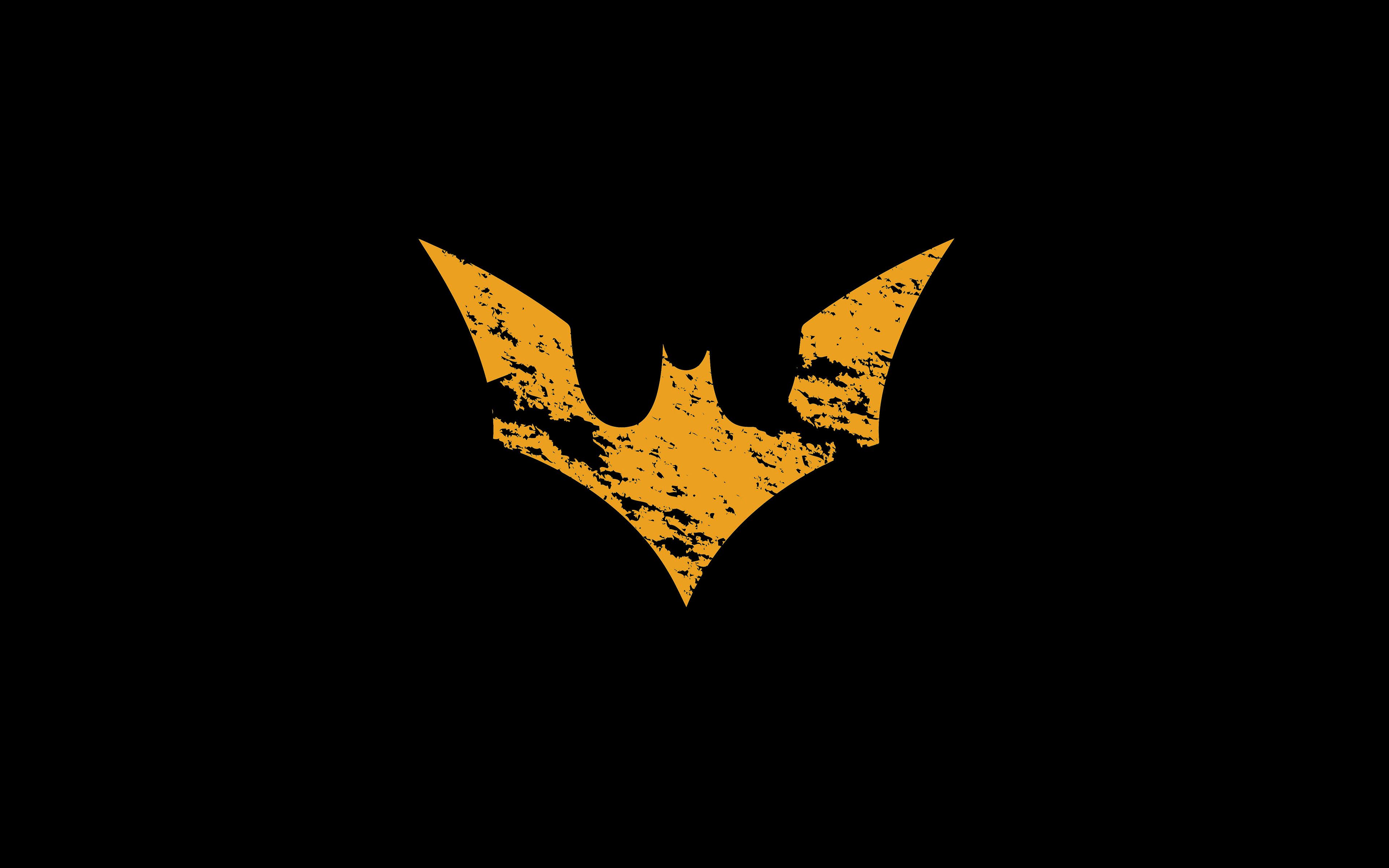 Batman Logo Yellow Dark Hero Art Wallpaper