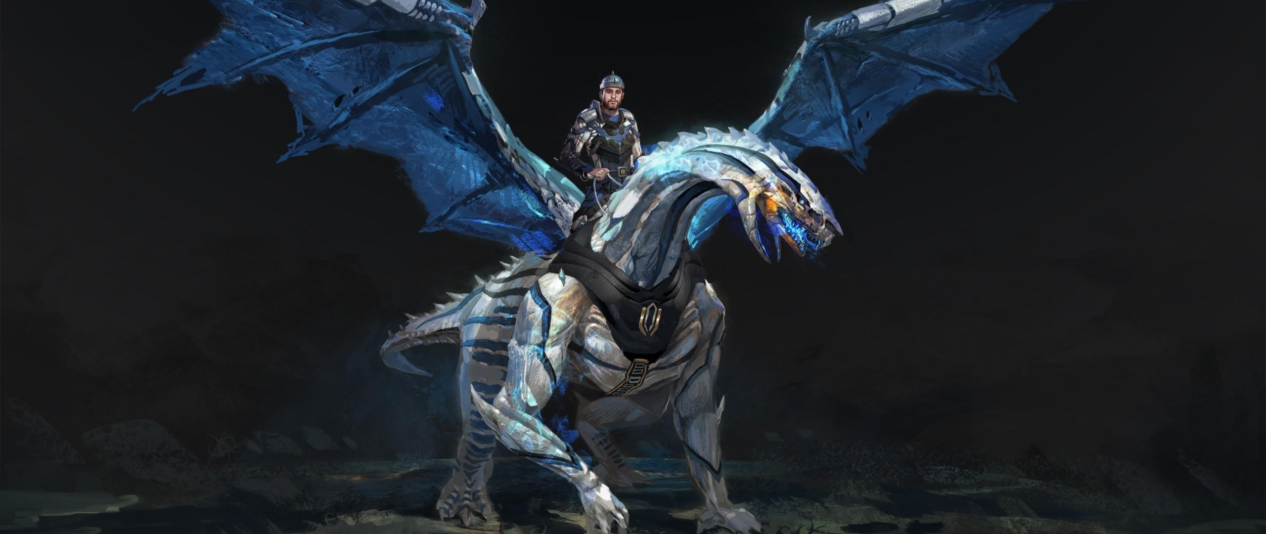 dragon, rider, wings 2560x1080 Resolution Wallpaper, HD Fantasy 4K Wallpaper, Image, Photo and Background