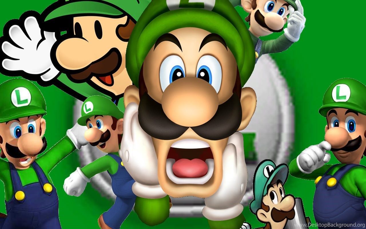 Luigi Super Mario Bros. Wallpaper Fanpop Desktop Background