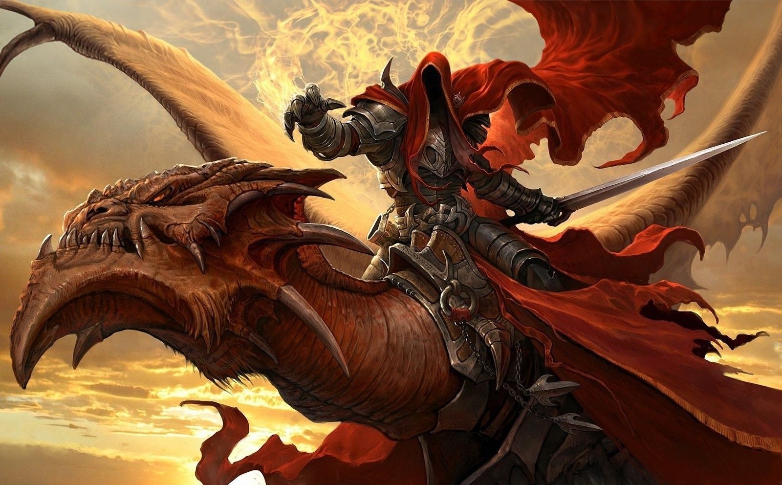 fantasy dragon rider wallpapers.