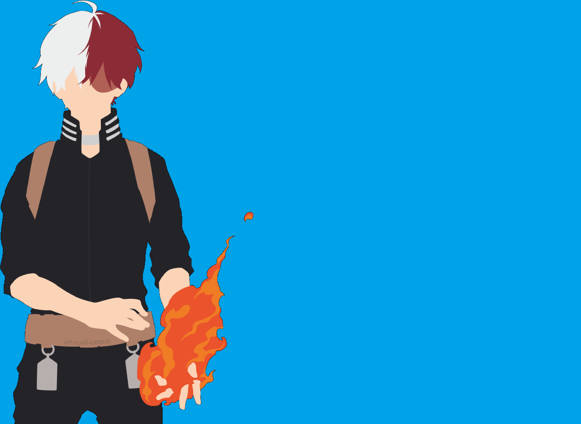 Todoroki Minimalist Wallpaper ~ Todoroki Lockscreens Boku ...