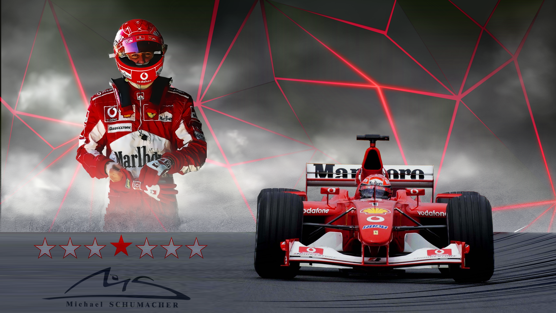 Michael Schumacher Is Sitting In A Car With Red Helmet HD Schumacher  Wallpapers  HD Wallpapers  ID 48742