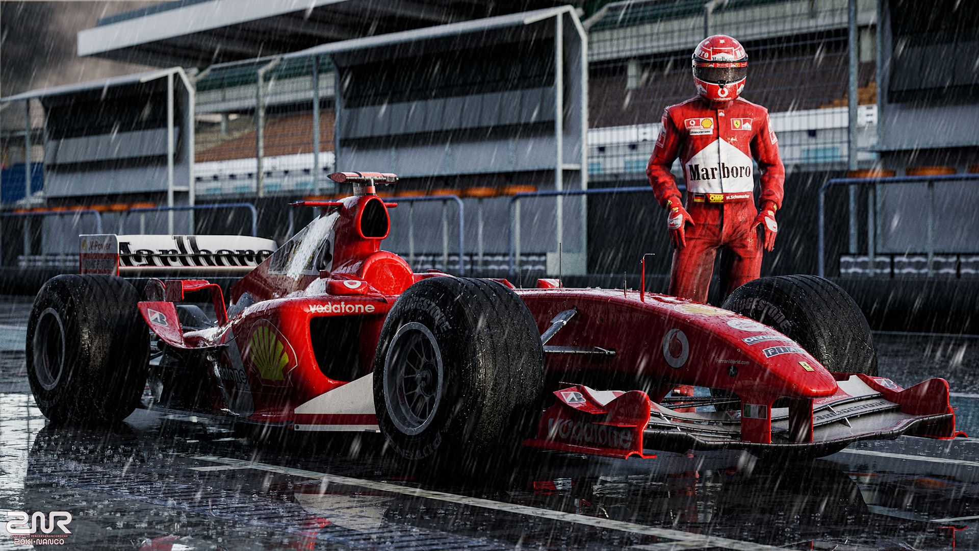 Daily Wallpaper: Ferrari F2004 ft. Michael Schumacher. I Like To Waste My Time