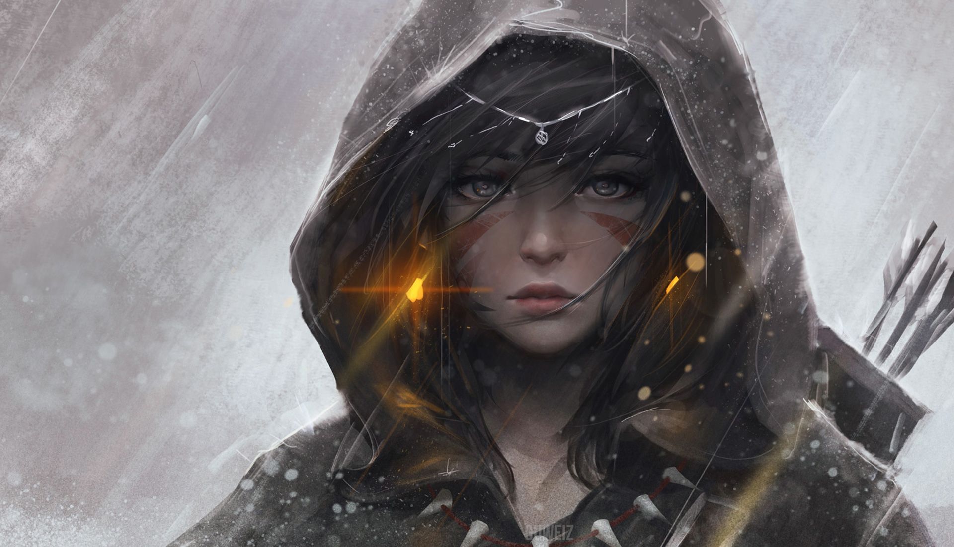 Warrior Girl Hood Artwork, HD Artist, 4k Wallpaper, Image, Background, Photo and Picture