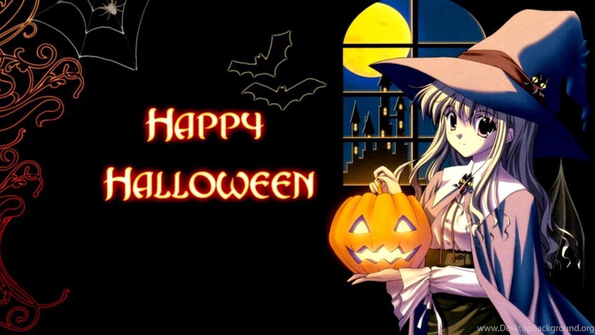 Happy Halloween Anime HD Wallpaper Desktop Background