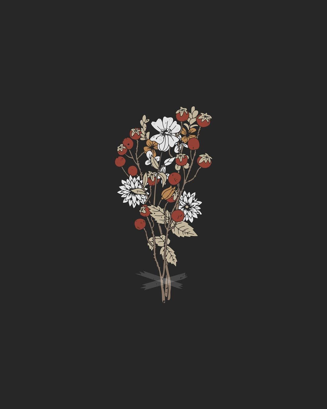 Flowers grow out of dark moments. #love #doodle #weedingday #instaart #flowerstagram #vintagefas. Minimalist wallpaper, Hipster phone wallpaper, Hipster wallpaper