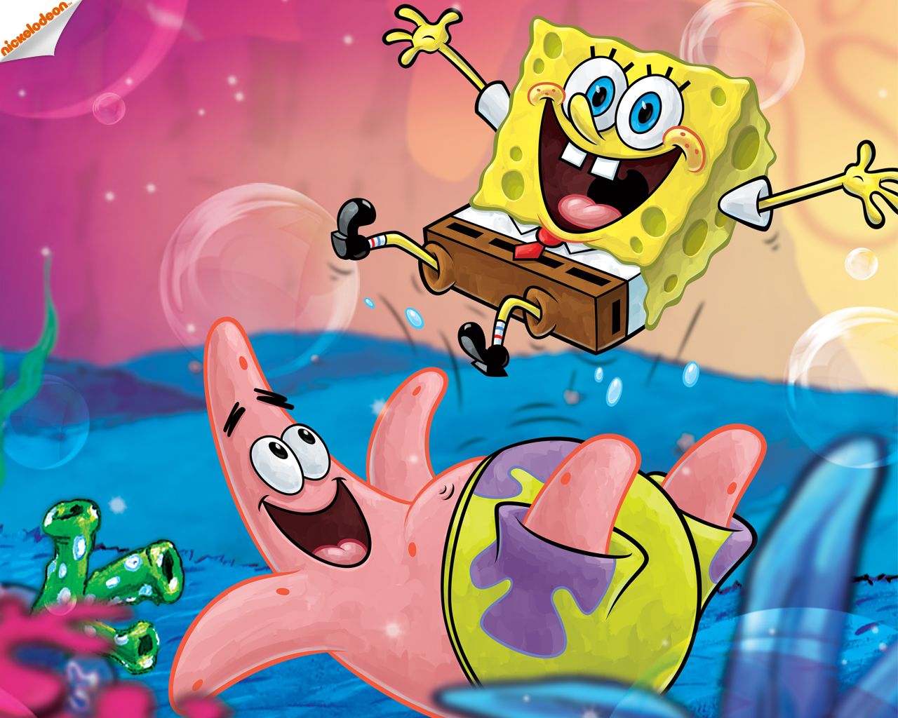 Spongebob and Patrick wallpaper Squarepants Wallpaper