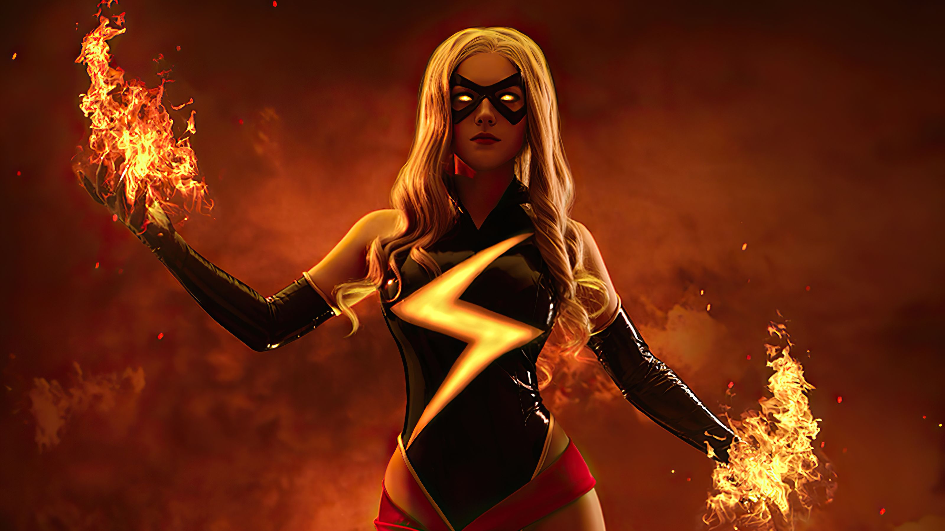 Ms Marvel 1366x768 Resolution HD 4k Wallpaper, Image, Background, Photo and Picture