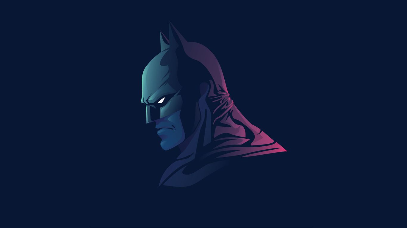 Minimalist Batman Logo Wallpaper Full HD Kecbio