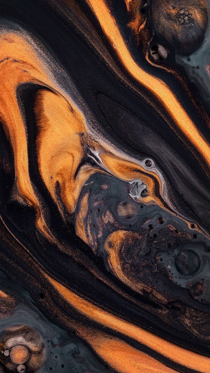 Halloween colors, orange and black. Marble wallpaper phone, Abstract wallpaper, Art wallpaper
