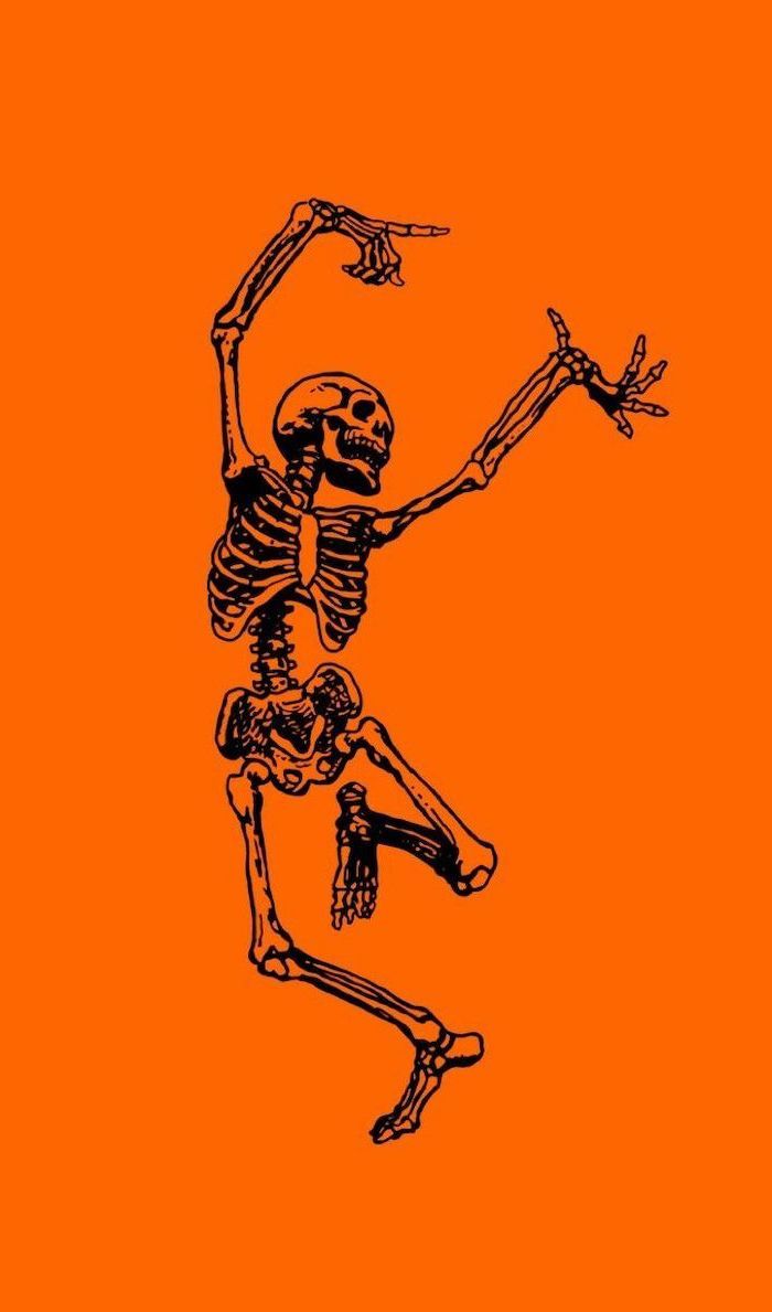 Preppy Halloween Skeleton Wallpapers - Wallpaper Cave