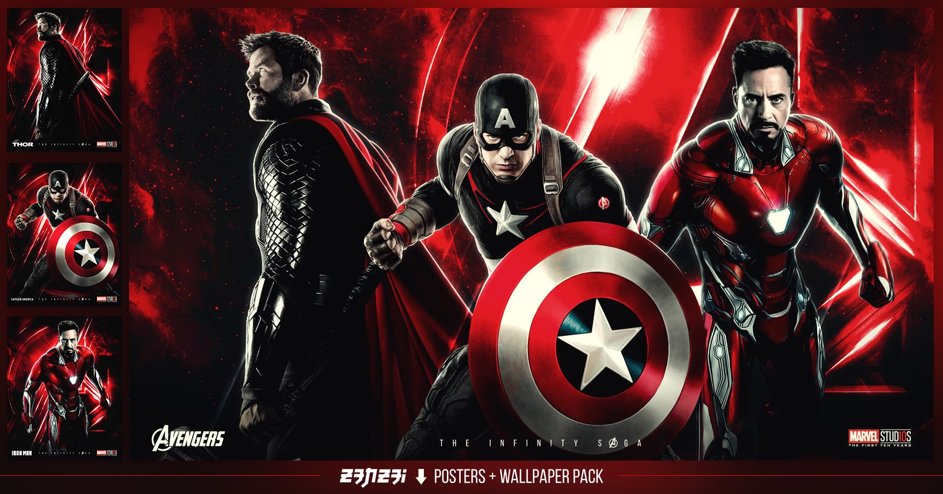 Avengers Infinity Saga Posters + Wallpaper