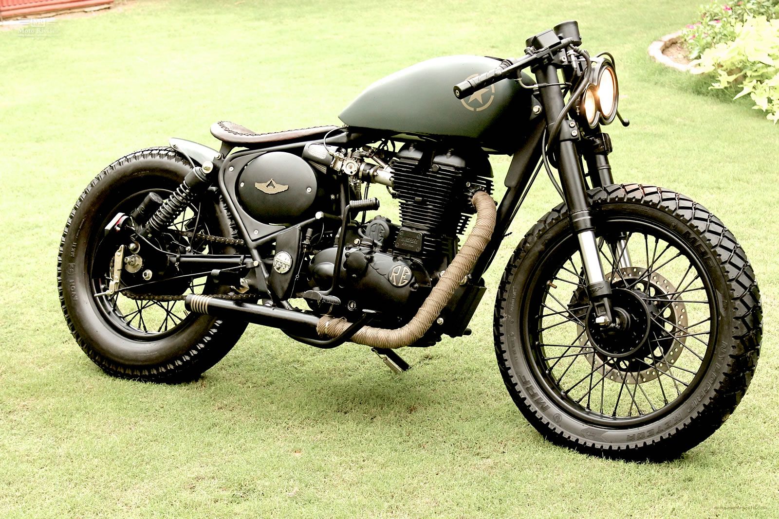 Custom Royal Enfield 500cc Moge Id HD Wallpaper