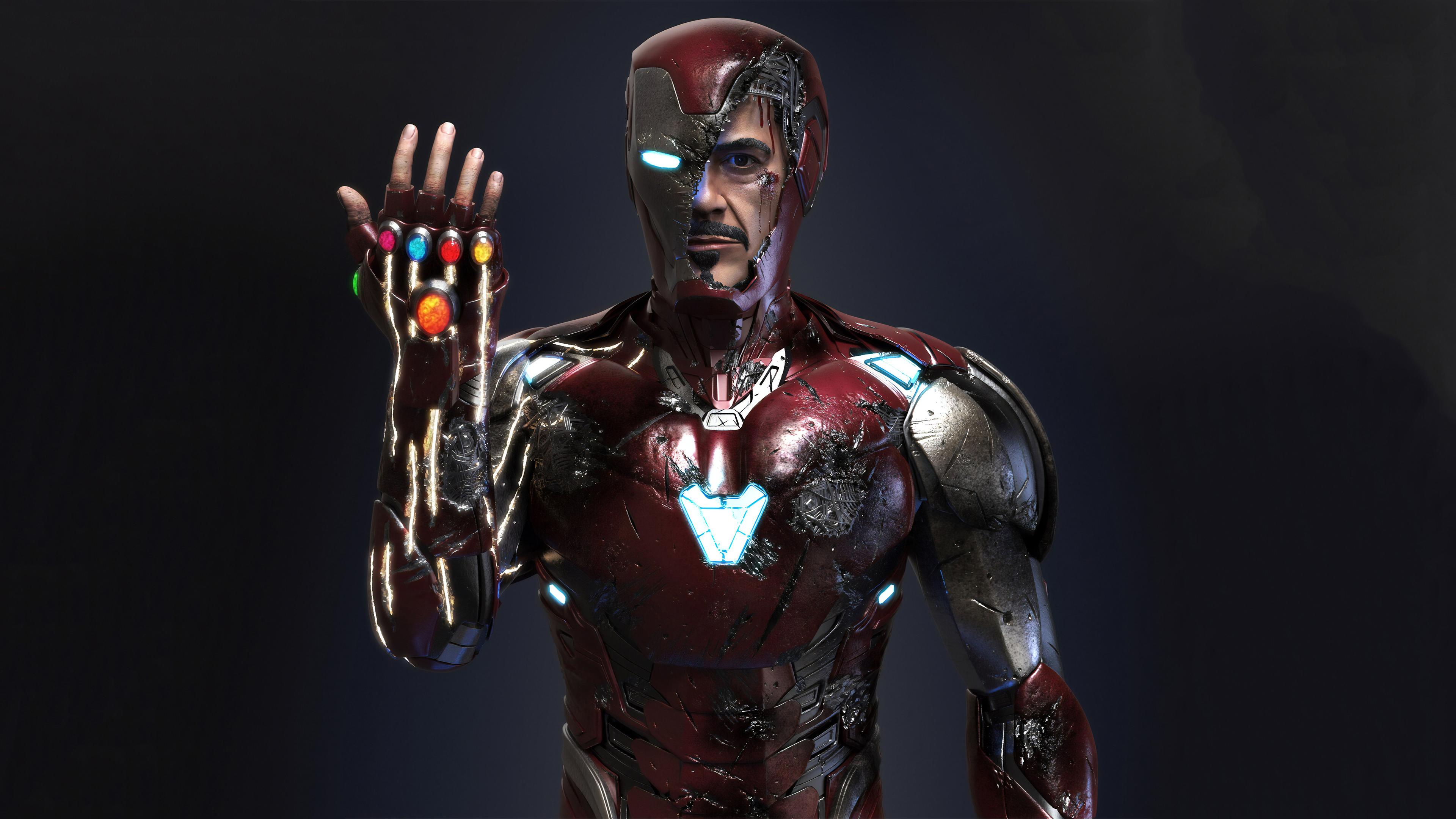 Iron Man Infinity Gauntlet iPhone Wallpaper