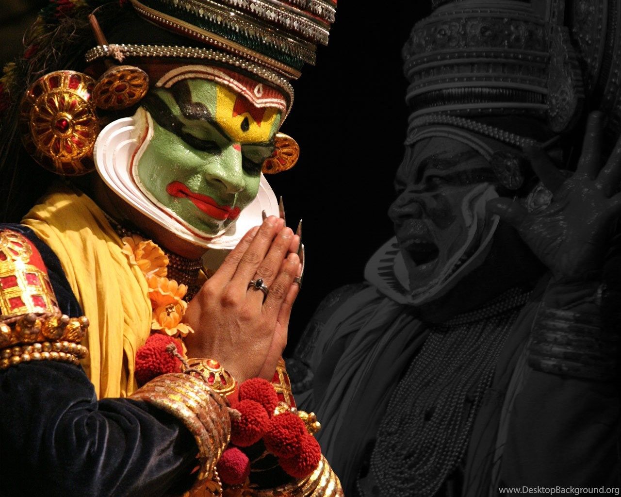Visitor For Travel: Amazing Kerala Kathakali Dance Form Photo. Desktop Background