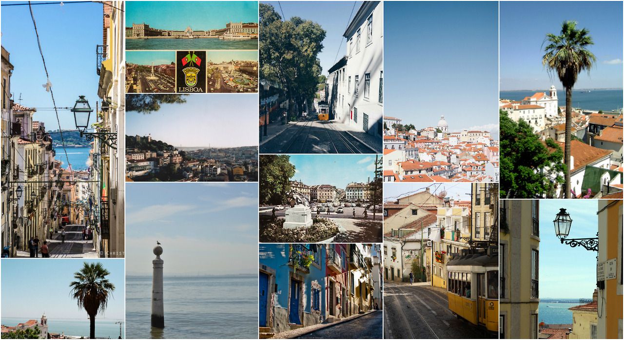 A spring / summer collage of Lisbon which makes me. wallpaper collages